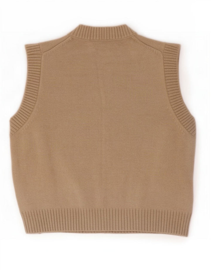 Zara Γυναικείο Γιλέκο Tank Top UK 14 Medium Beige Polyester