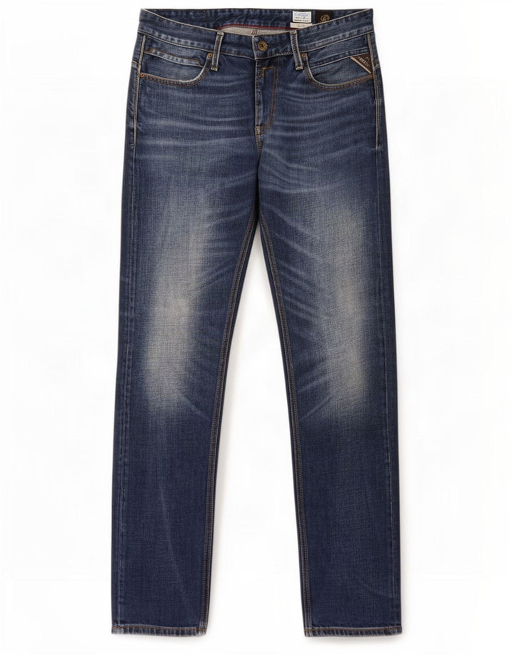 Replay Ανδρικό Jeto Slim Jeans W34 L34 Blue Cotton