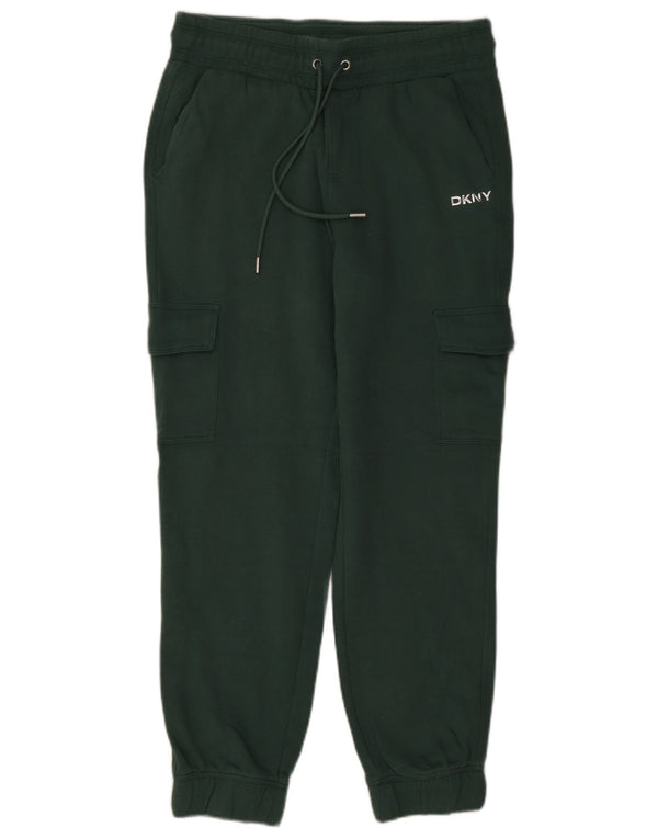 Dkny Γυναικεία φόρμα Cargo Παντελόνια Joggers UK 10 Small Green Cotton