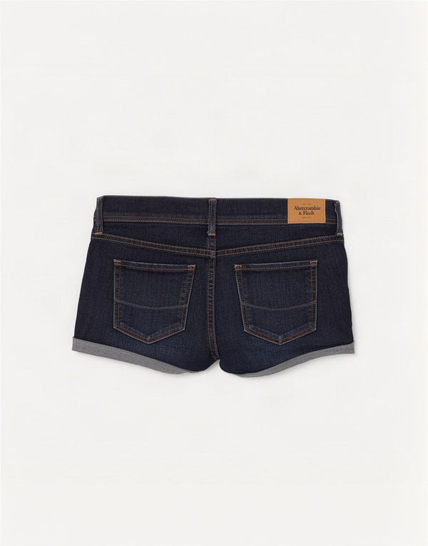 Γυναικείο τζιν σορτς Abercrombie & Fitch US 8 Medium W29 Navy Blue