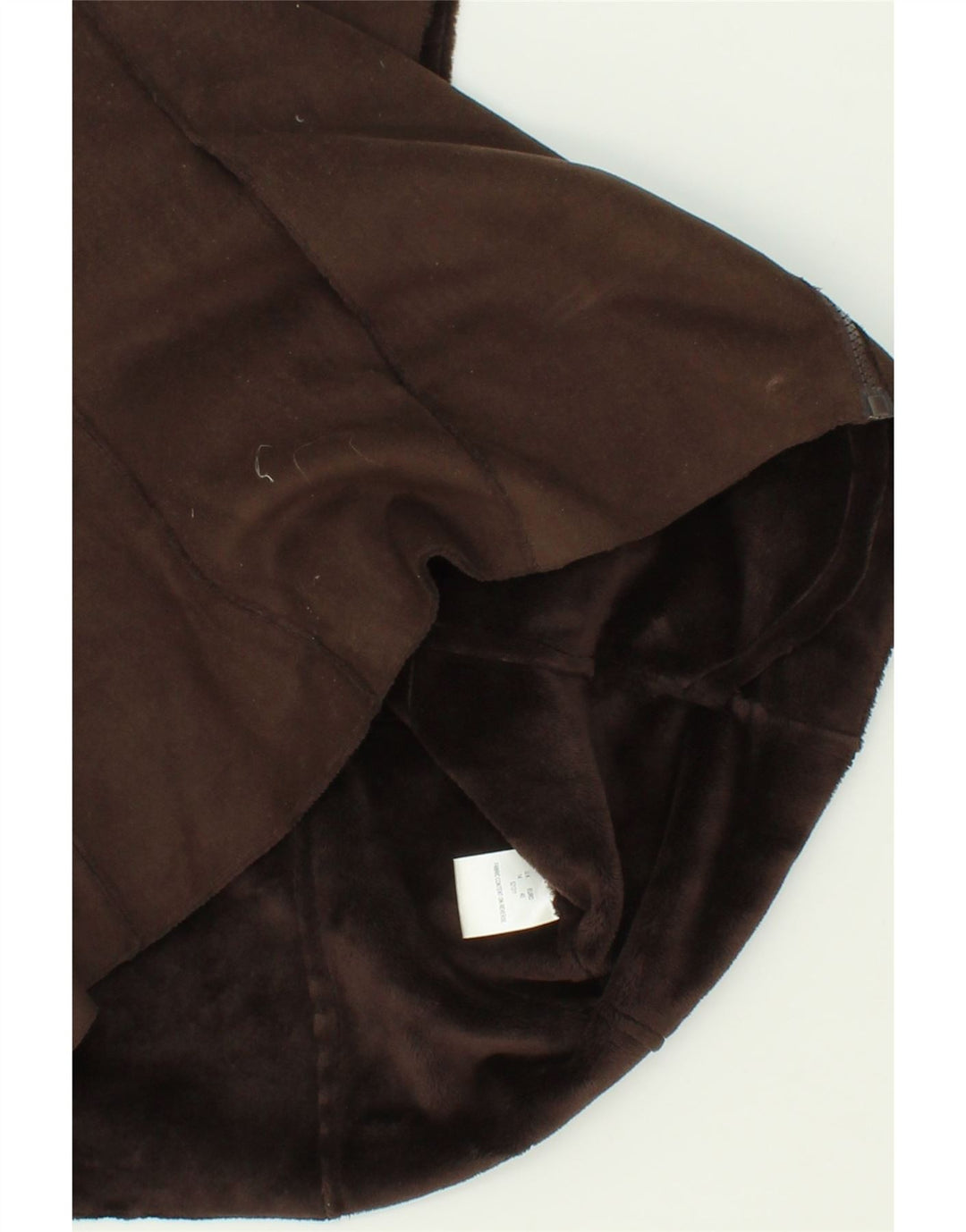 VINTAGE Womens Gilet UK 14 Large Brown Polyester Vintage Vintage and Second-Hand Vintage from Messina Hembry 