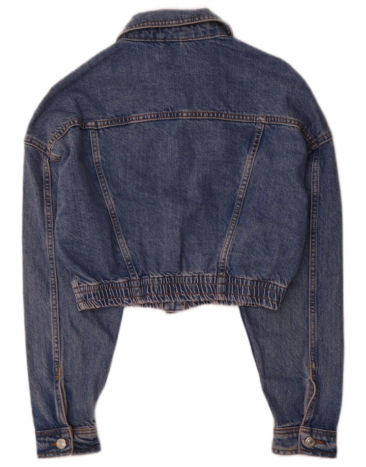 Topshop Γυναικείο Τζιν Μπουφάν UK 8 Small Blue