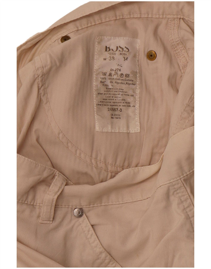 Γυναικείο σορτς Chino Hugo Boss W38 XL Μπεζ βαμβακερό