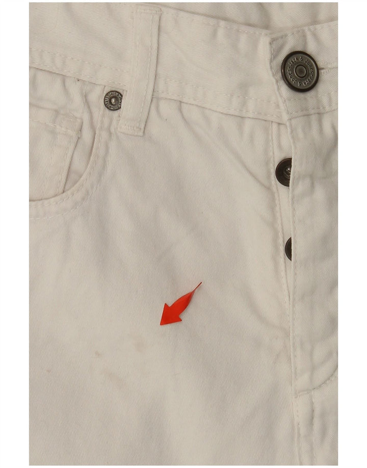 Ανδρικό τζιν σορτς JACK & JONES W30 Μεσαίο λευκό βαμβακερό