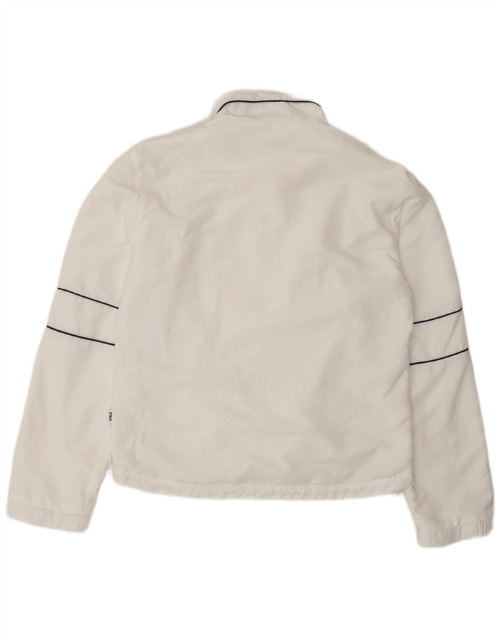 Fila Γυναικεία αθλητική φόρμα Top Jacket UK 16 Large White Polyester
