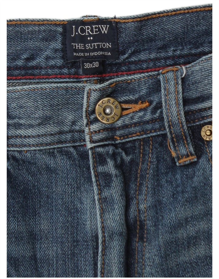 J. CREW Mens The Sutton Straight Jeans W30 L30 Blue Cotton