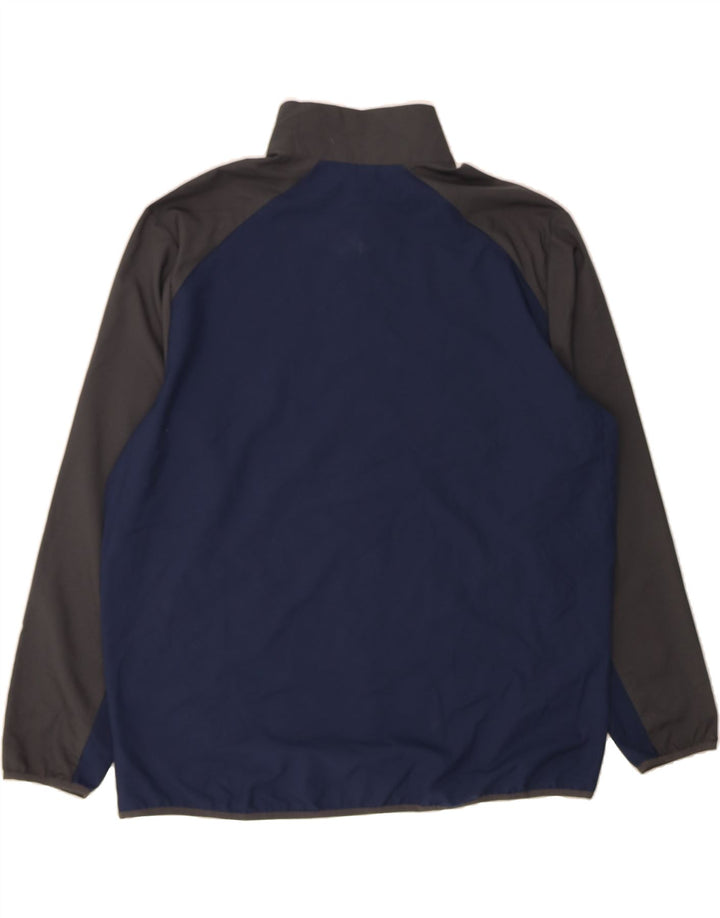 NIKE Mens Dri Fit Tracksuit Top Jacket 2XL Navy Blue Colourblock Polyester Vintage Nike and Second-Hand Nike from Messina Hembry 