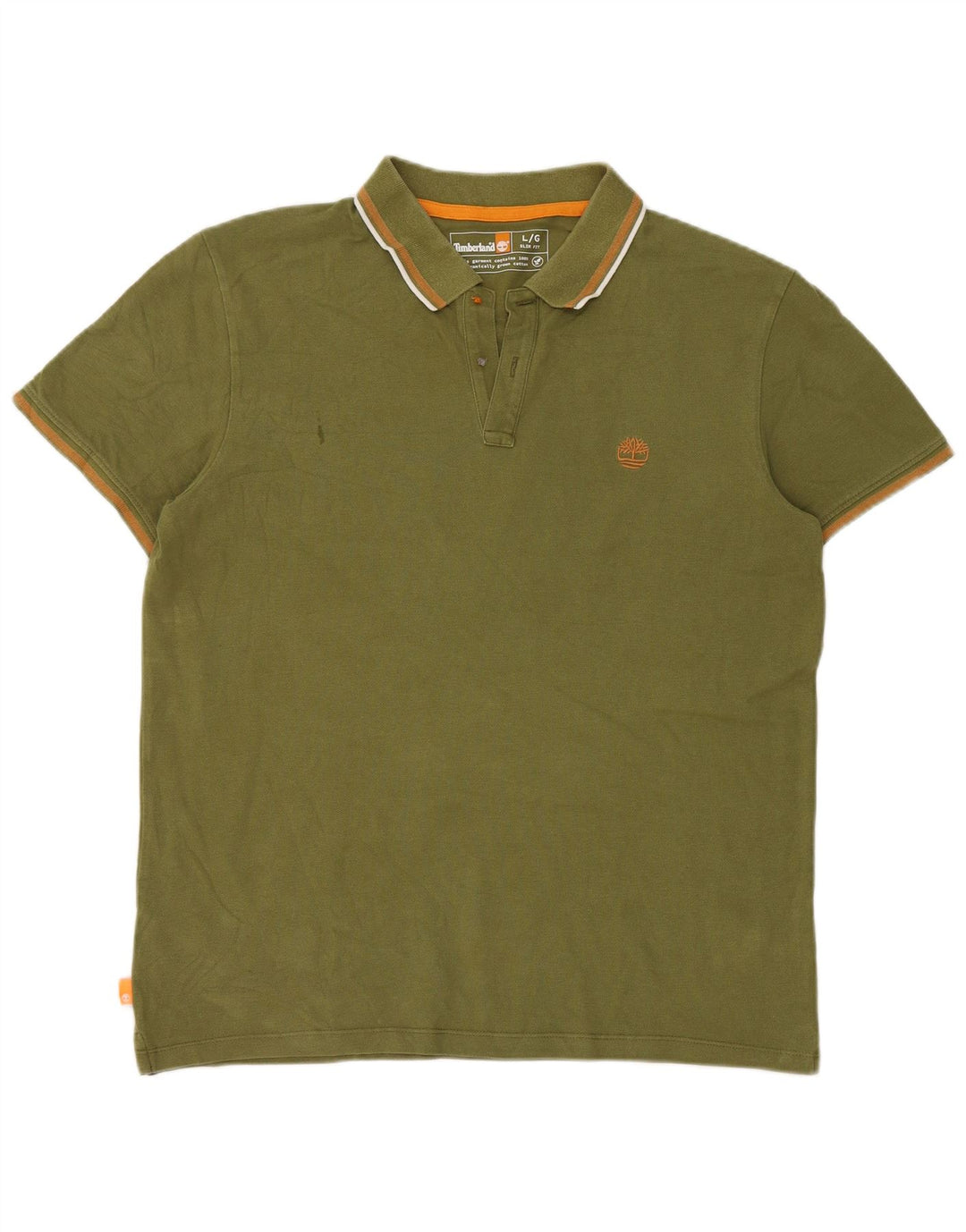 Ανδρικό μπλουζάκι Timberland Polo μεγάλο χακί βαμβακερό