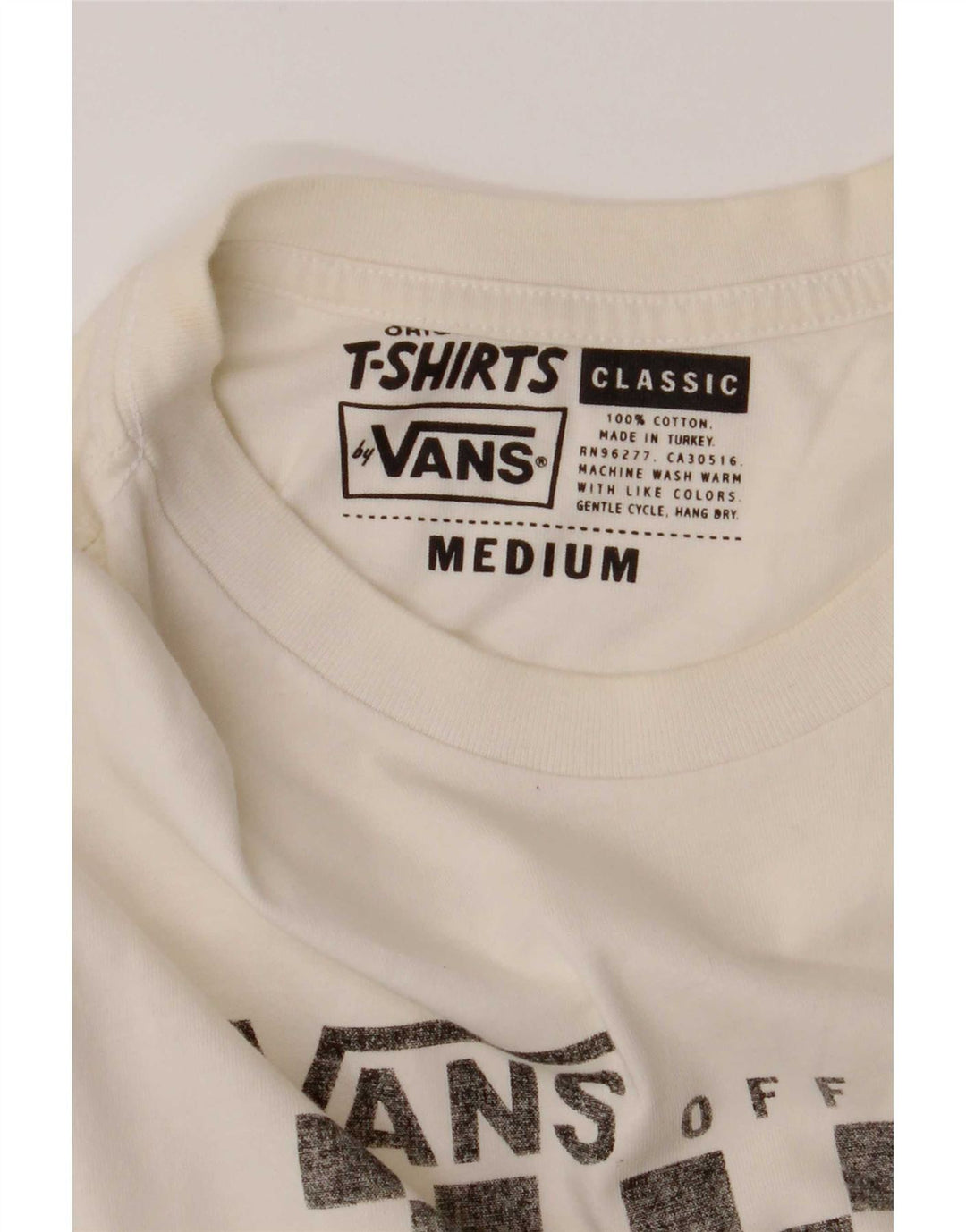 Ανδρικό γραφικό T-Shirt Vans Classic Fit Top Μεσαίο λευκό βαμβακερό
