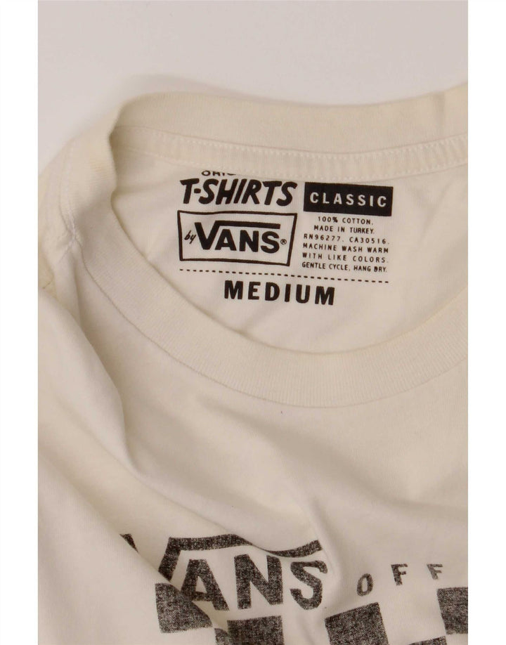 Ανδρικό γραφικό T-Shirt Vans Classic Fit Top Μεσαίο λευκό βαμβακερό
