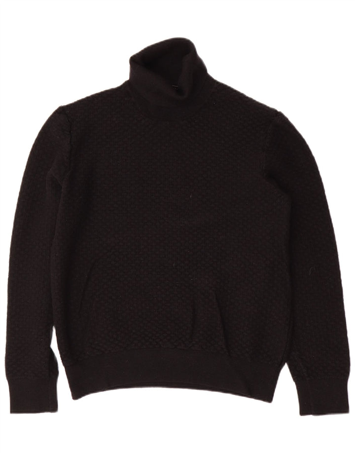 TRUSSARDI Γυναικείο πουλόβερ με ρολό λαιμόκοψη UK 20 2XL Μαύρο