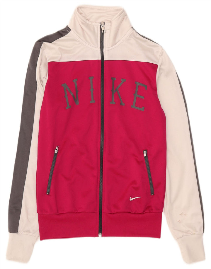 Γυναικεία φόρμα γραφικών Nike Top Jacket UK 10 Small Pink Colourblock