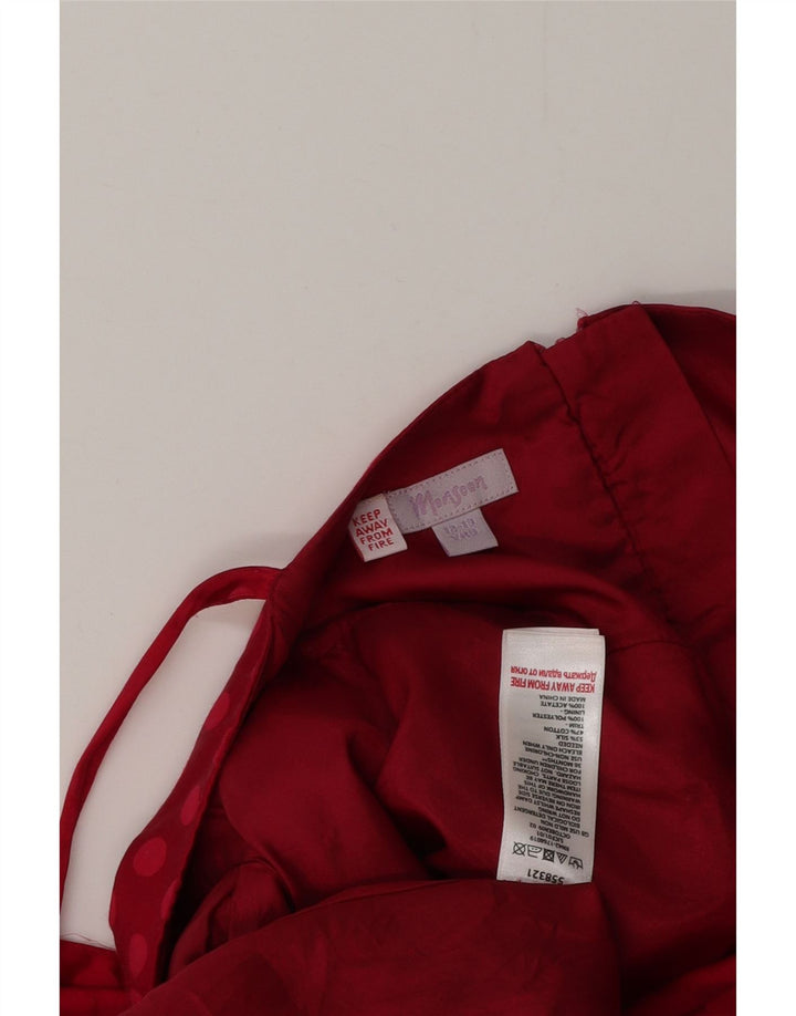 Αμάνικο μάξι φόρεμα για κορίτσια MONSOON 12-13 ετών Κόκκινο οξικό πουά