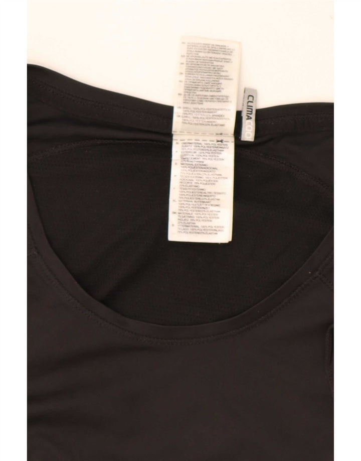 Adidas Γυναικείο T-Shirt Climacool Top UK 16 μεγάλο μαύρο πολυεστέρα