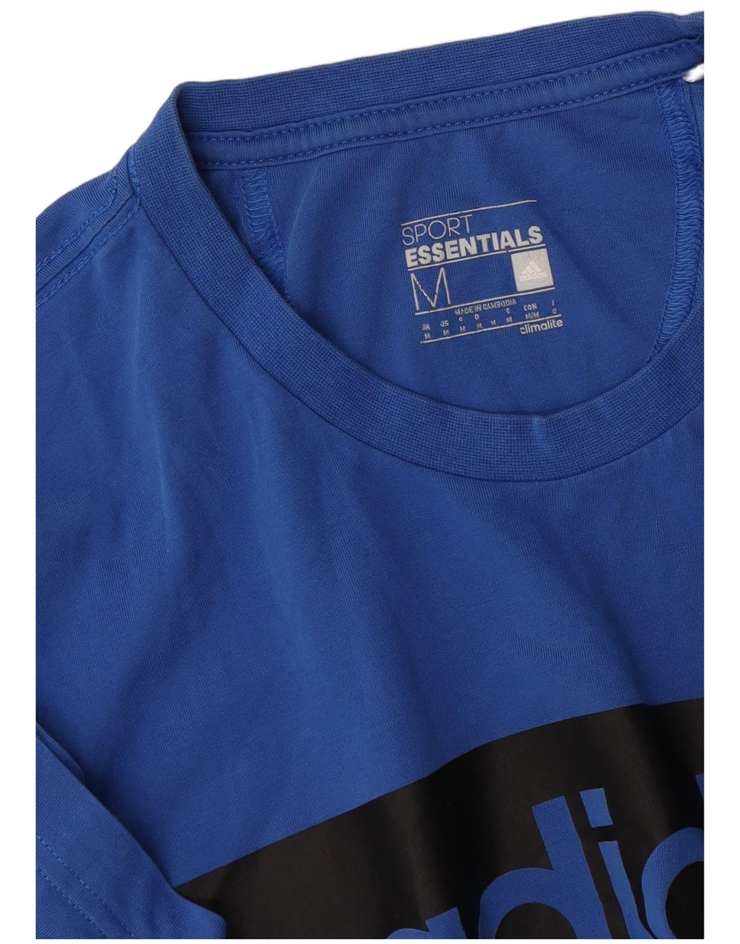 Ανδρικό γραφικό T-Shirt Adidas Climalite Top Medium Blue