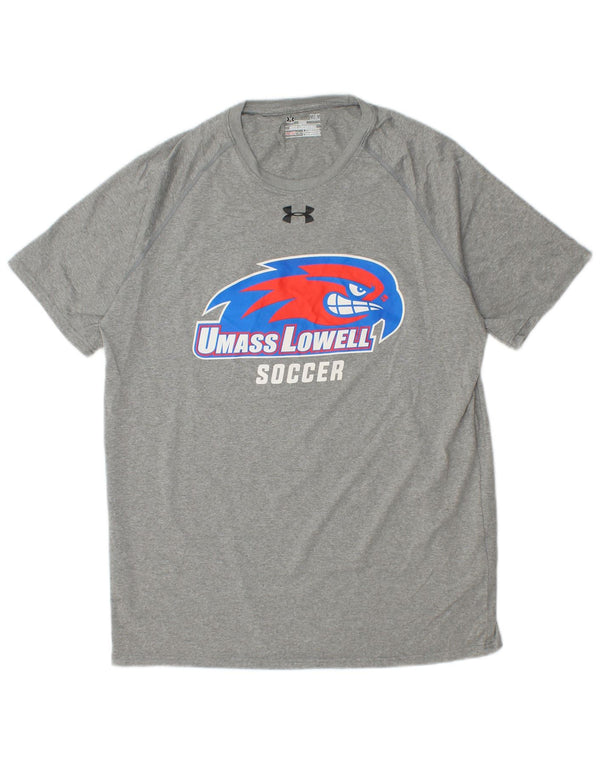 Ανδρικό γραφικό μπλουζάκι UNDER Armour Top Medium Grey Polyester