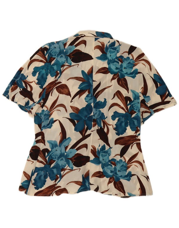 Vintage Γυναικεία See Through Μπλούζα IT 48 XL Πολύχρωμη Floral