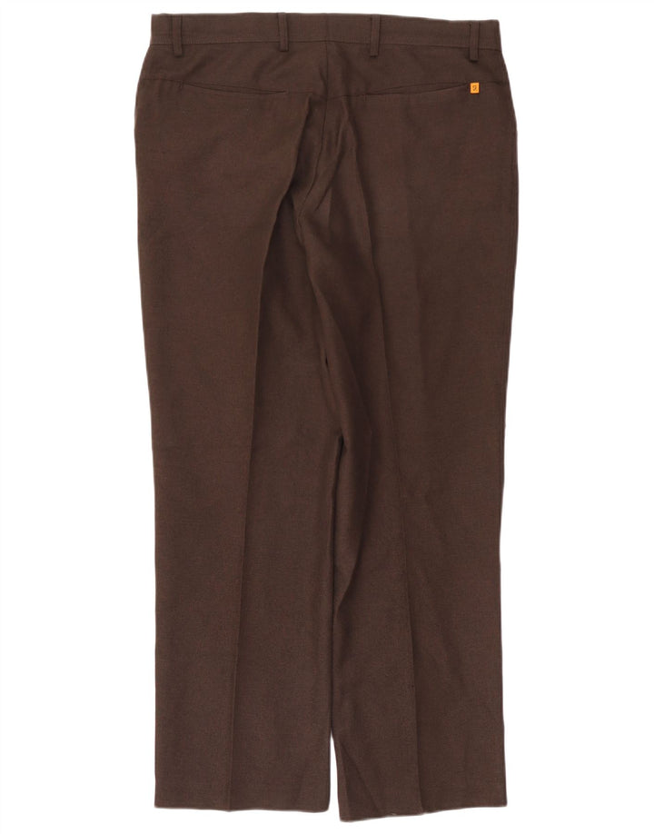 Farah Ανδρικό ίσιο casual παντελόνι W36 L29 καφέ πολυεστέρας
