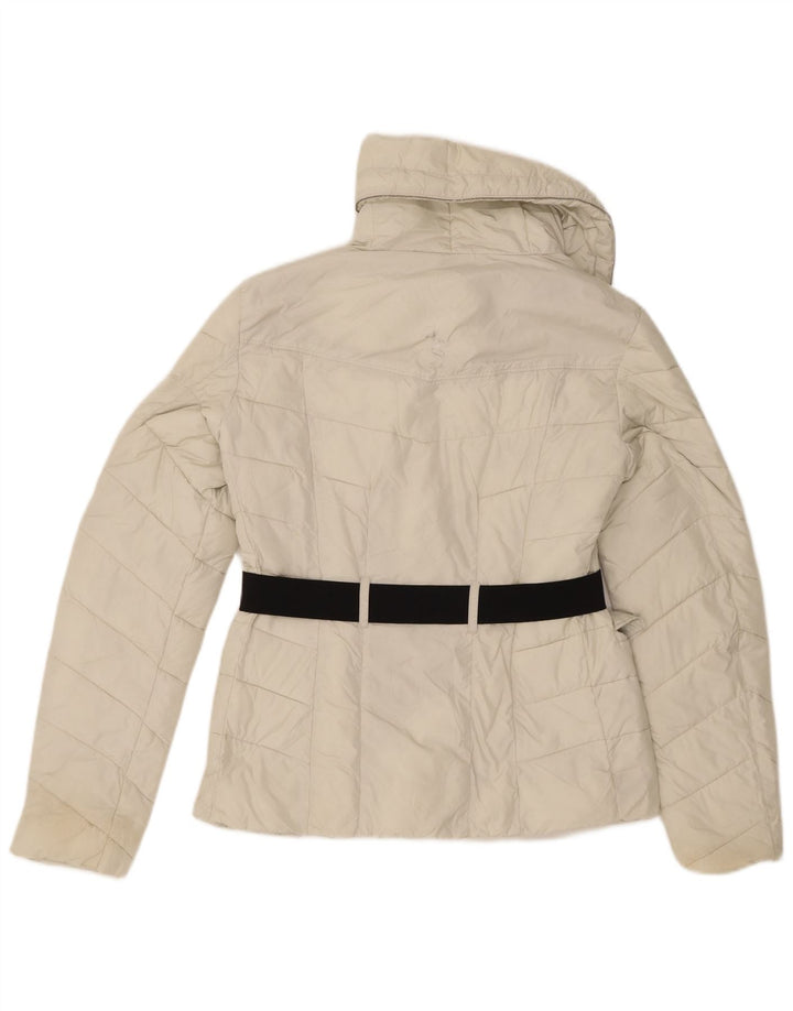 Guess Γυναικείο μπουφάν με επένδυση UK 12 Medium Off White Polyamide