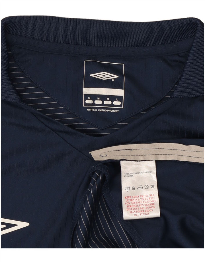Ανδρικό μπλουζάκι Umbro με μακρυμάνικο μεσαίο μπλε ναυτικό ριγέ πολυεστέρας