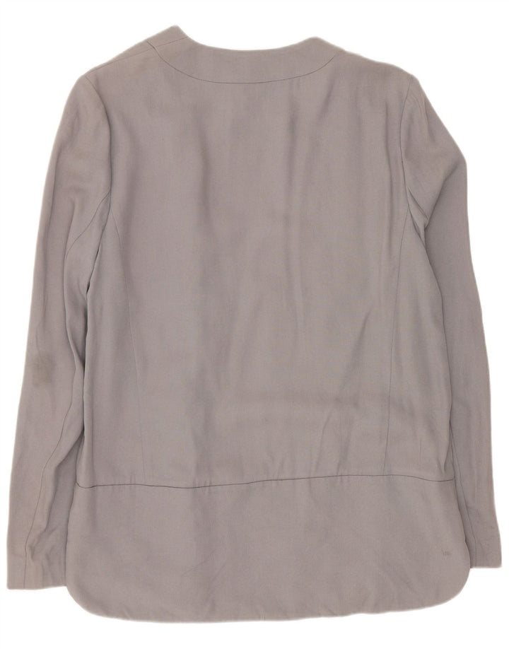 Marks & Spencer Γυναικείο Open Blazer Jacket UK 10 Small Grey Lyocell