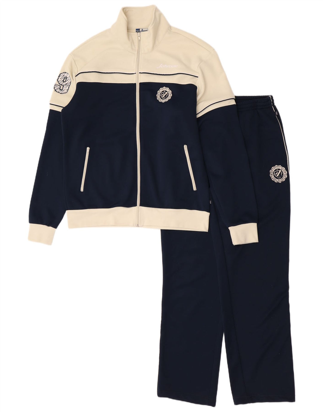 Ανδρική φόρμα Oasis Graphic Full Sports XL Navy Blue Colorblock Polyester