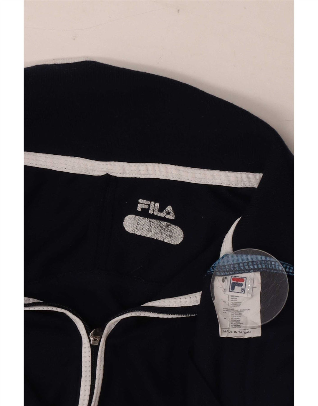 Ανδρικό πουκάμισο πόλο Fila μεγάλο μπλε ναυτικό βαμβακερό