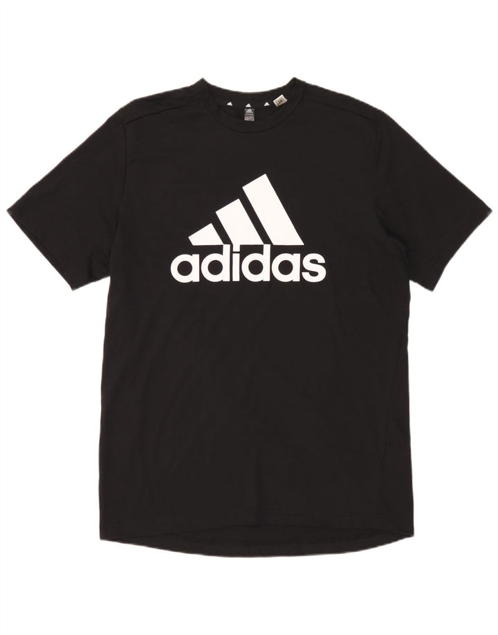 Ανδρικό γραφικό T-Shirt Adidas Aeroready Top μεσαίο μαύρο πολυεστέρας