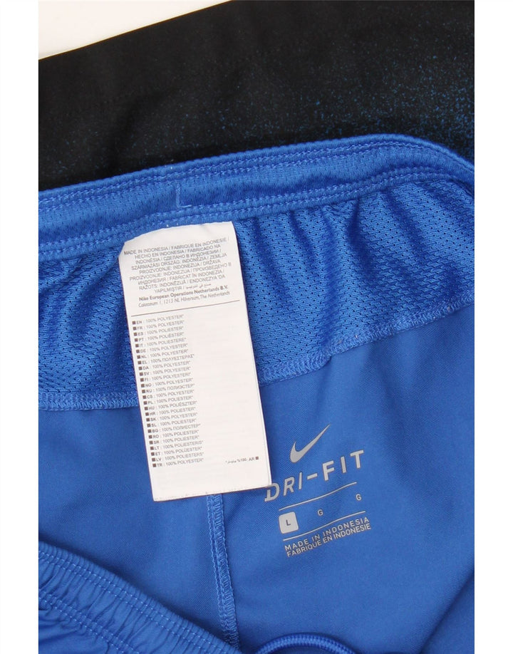 Ανδρικό αθλητικό σορτς Nike Dri Fit με μεγάλο μπλε χρώμα από πολυεστέρα