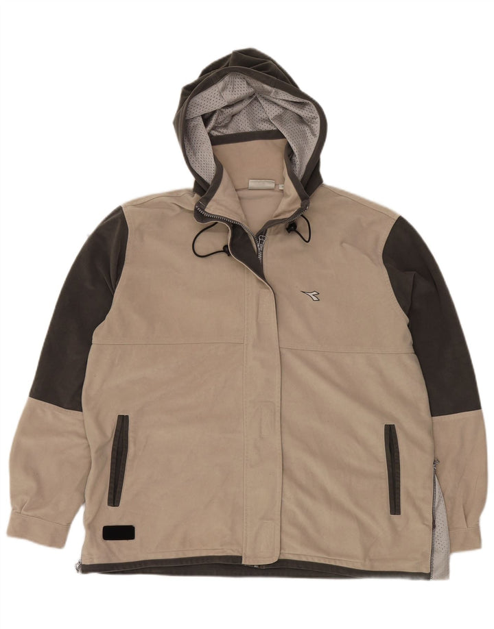 DIADORA Γυναικεία φόρμα Oversized Top Jacket UK 14 Medium Beige