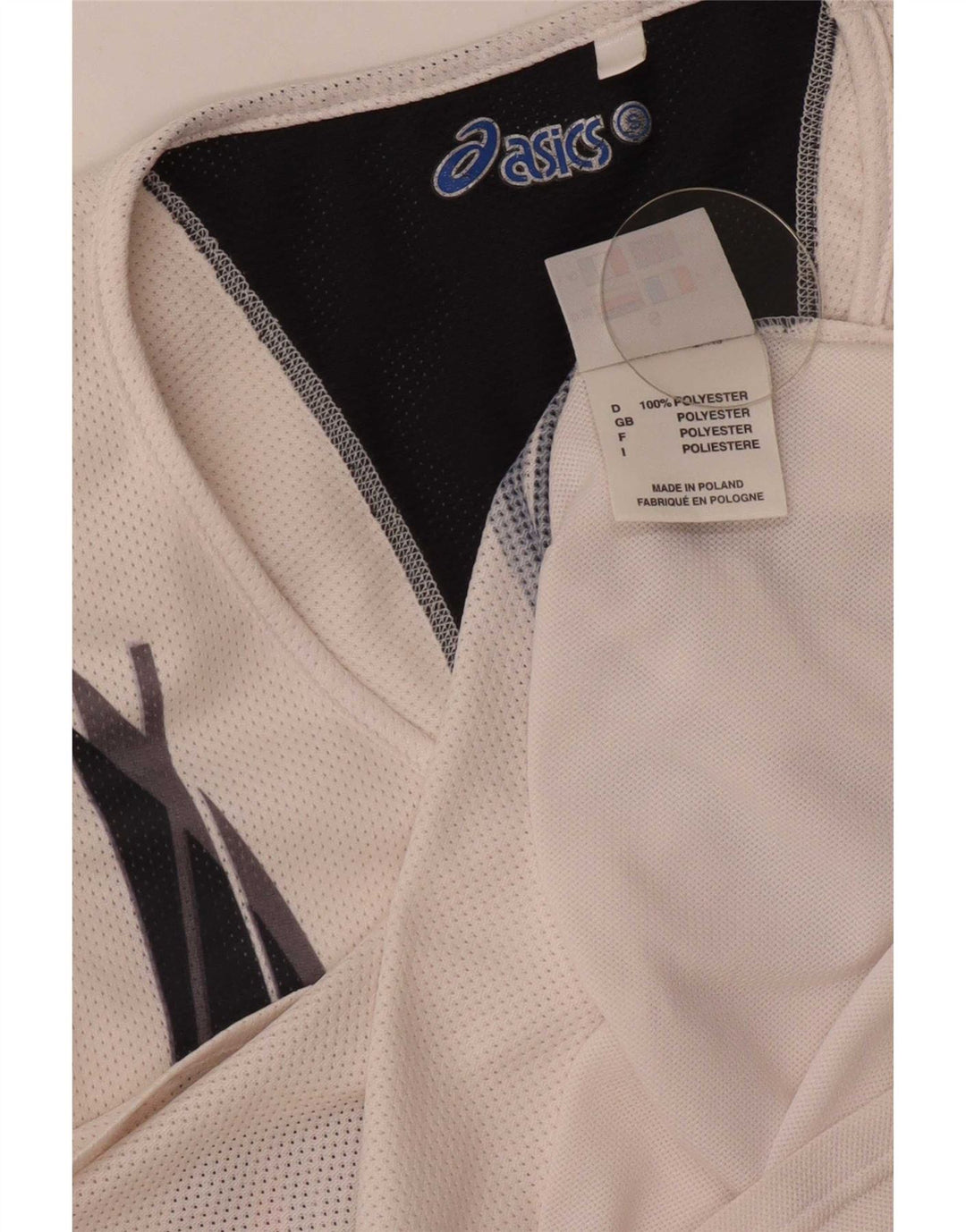 Γυναικείο γραφικό γιλέκο Asics Top UK 10 Small White Polyester