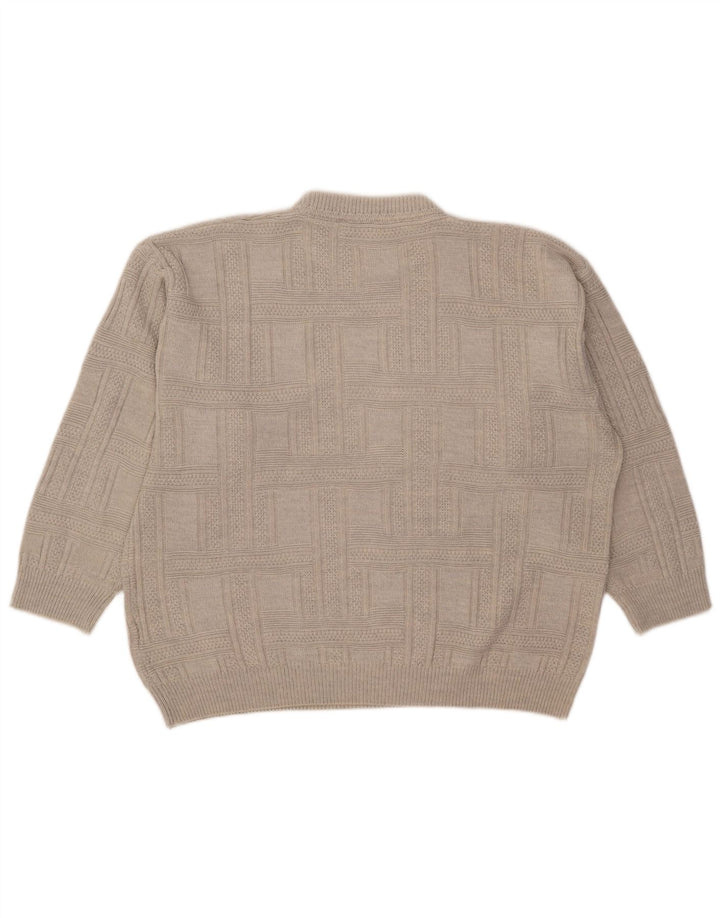 Ανδρικό πουλόβερ Nick Taylor Crew Neck Jumper XL Γκρι ακρυλικό