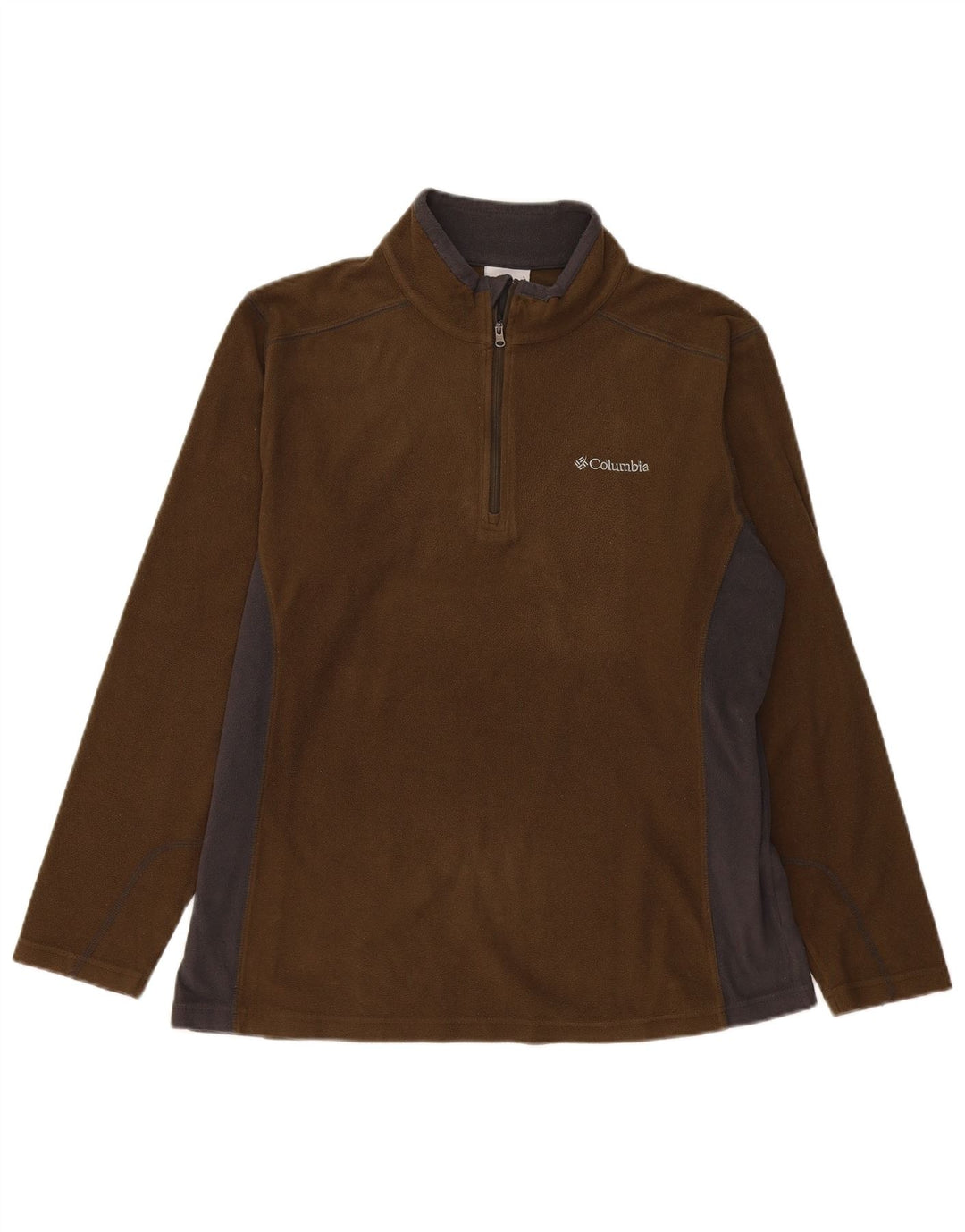 Columbia Ανδρικό φερμουάρ με λαιμόκοψη Fleece Jumper Μεγάλο χακί πολυεστέρας