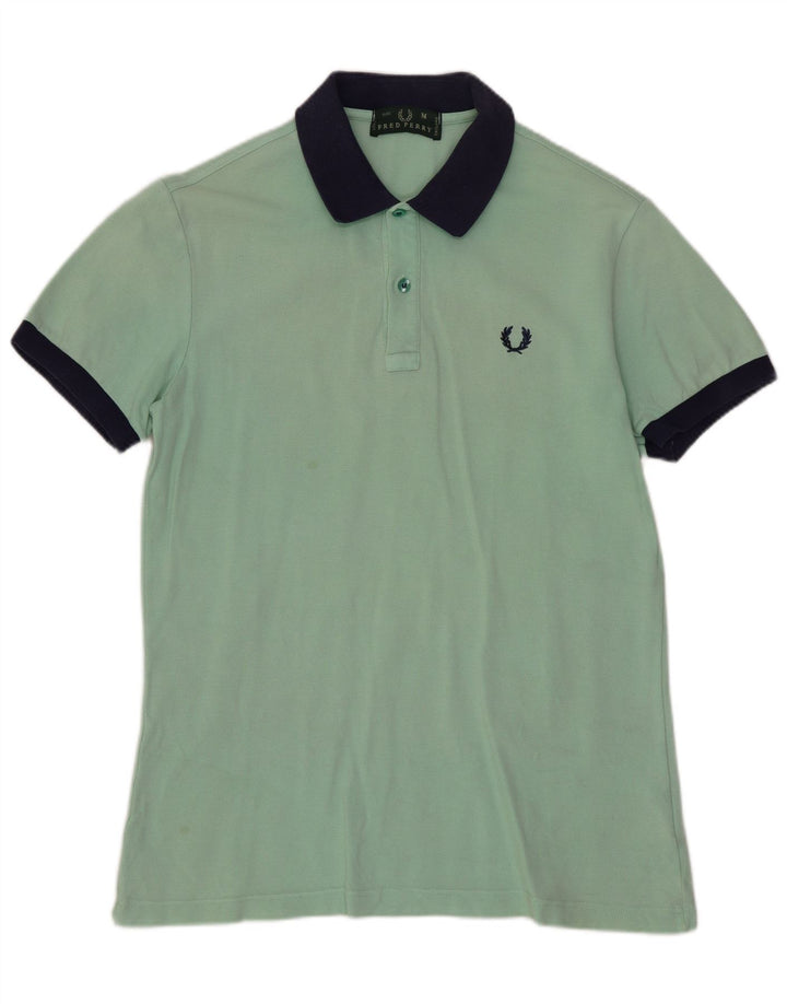 FRED PERRY Ανδρικό Πόλο Μπλουζάκι Μεσαίο Πράσινο Βαμβακερό