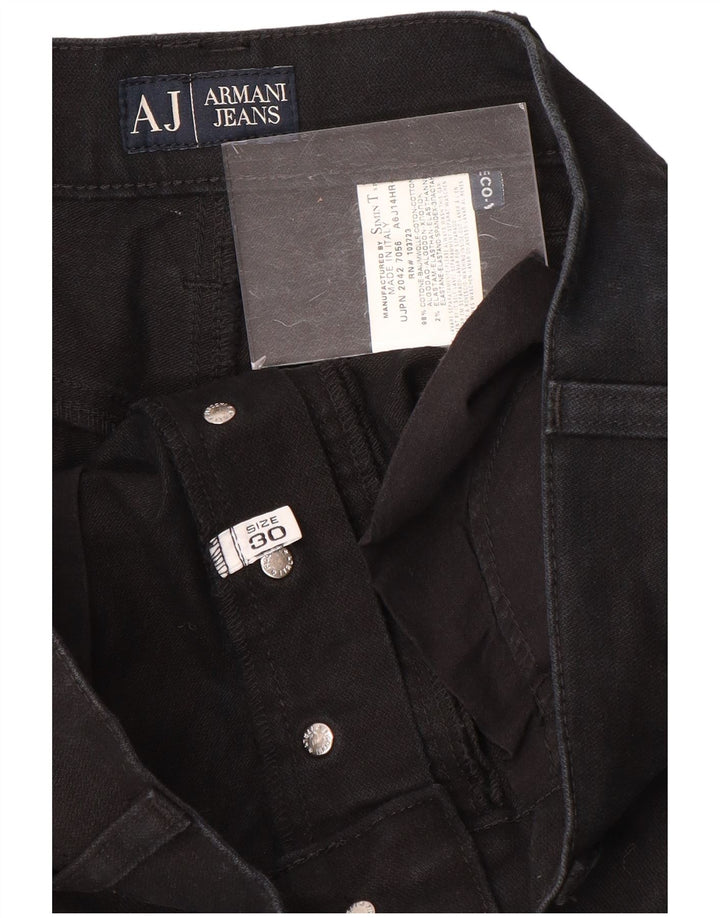 ARMANI Ανδρικό τζιν ίσιο W30 L30 μαύρο βαμβακερό