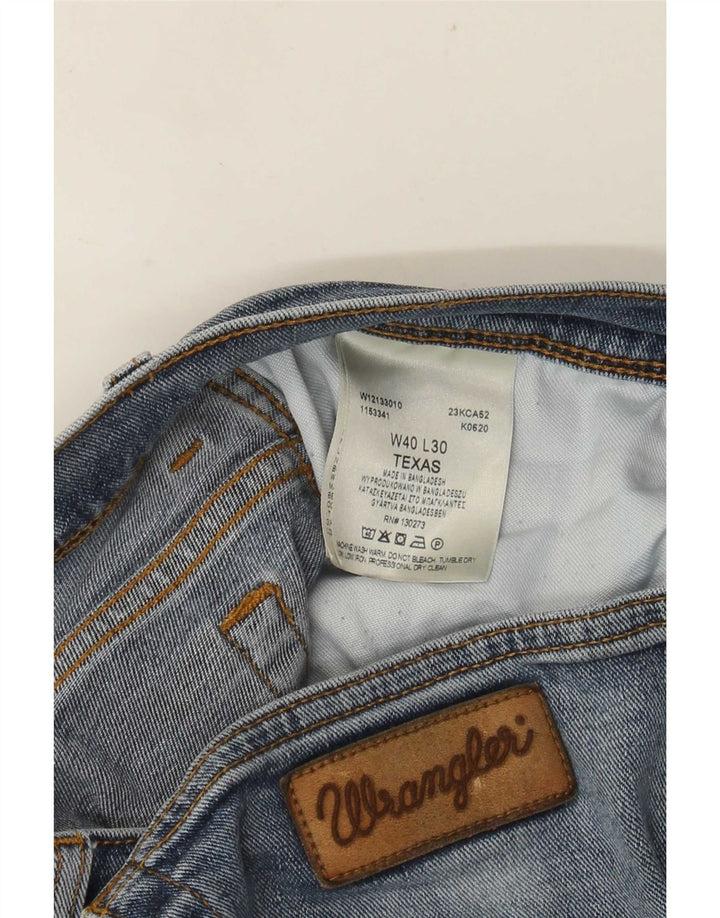 Ανδρικό τζιν Texas Straight Wrangler W40 L30 Blue Cotton