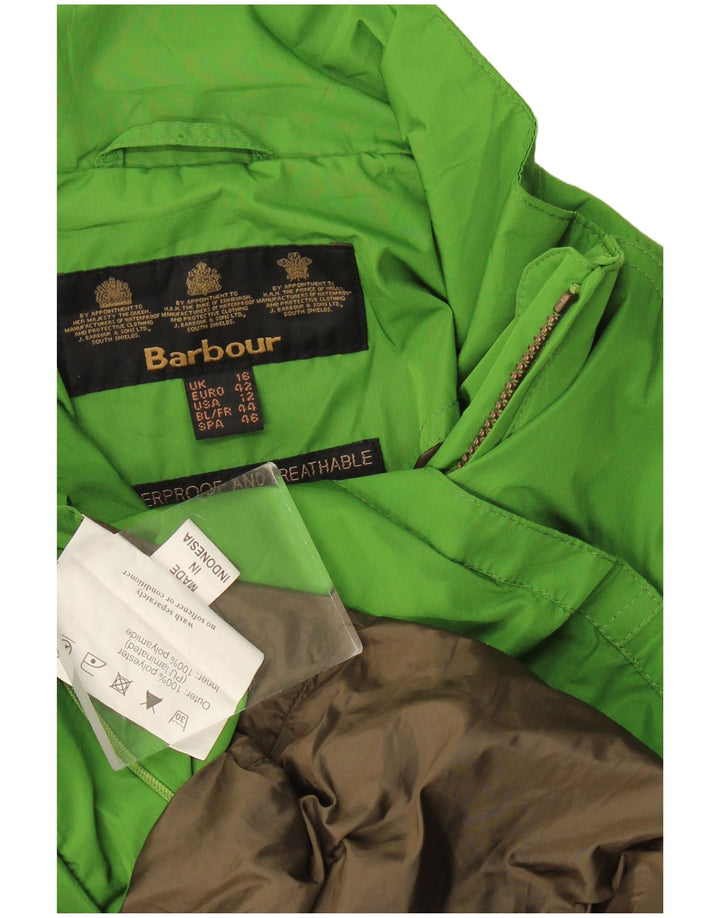 Barbour Γυναικείο μπουφάν βροχής UK 16 Large Green Polyester