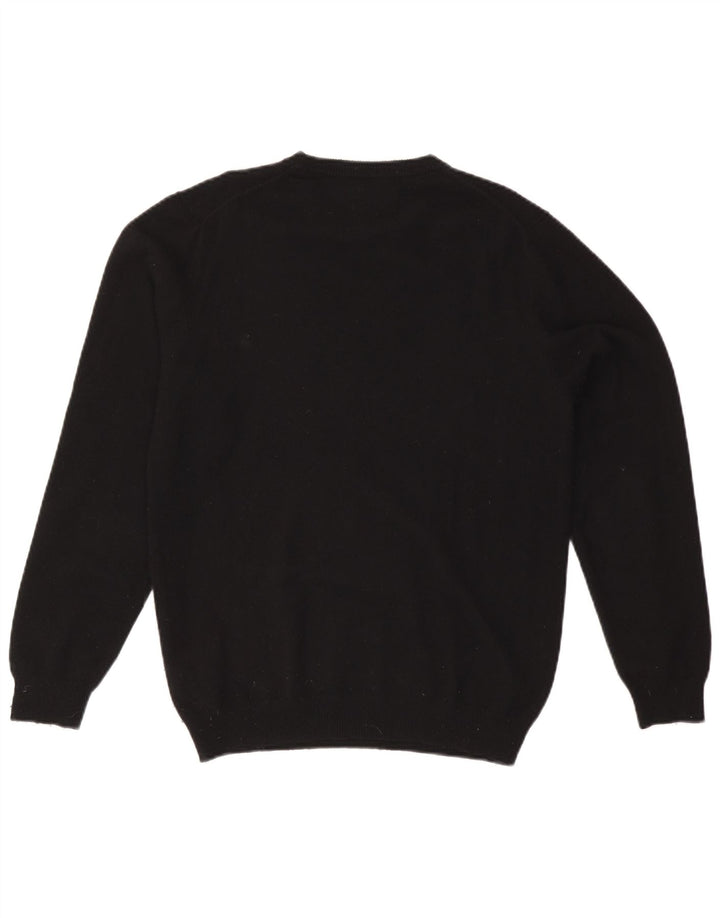 Ανδρικό πουλόβερ Zara Crew Neck Jumper Μεγάλο μαύρο κασμίρ