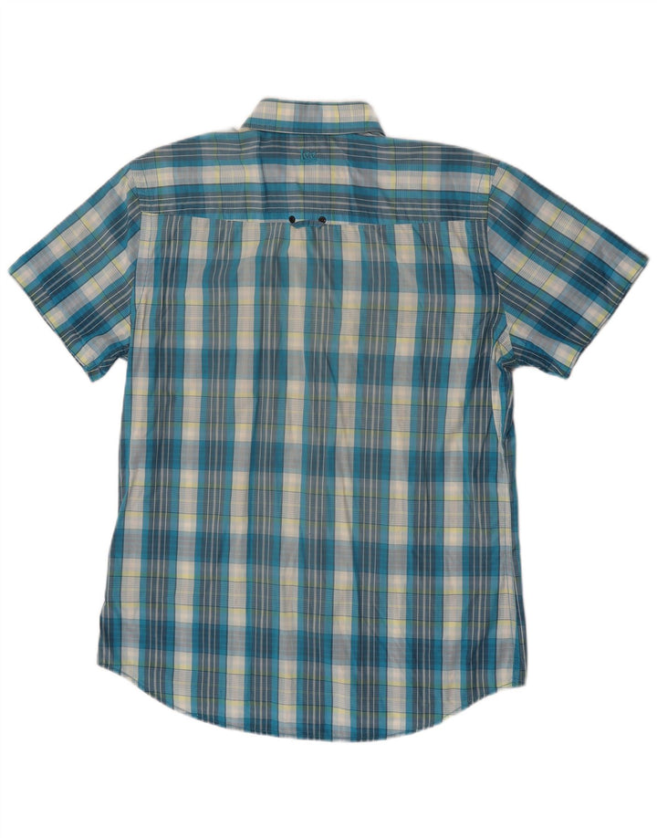 Ανδρικό κοντομάνικο πουκάμισο Lee XL Blue Check Cotton