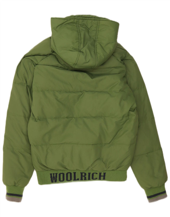 Woolrich Boys Graphic Hooded Jacket με επένδυση 13-14 Years Green