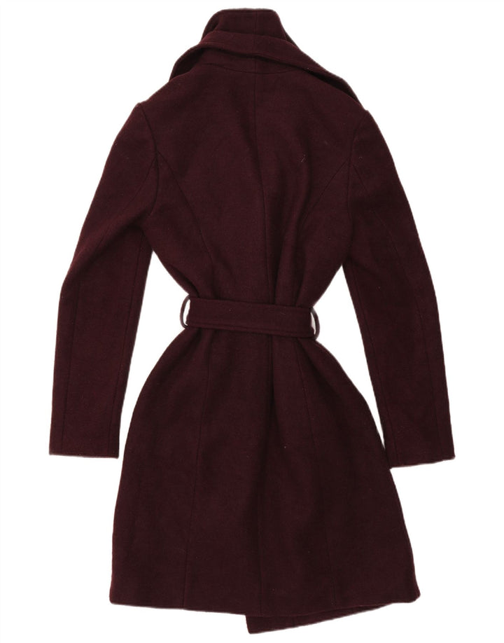 Lipsy Γυναικείο παλτό UK 10 Small Burgundy Polyester
