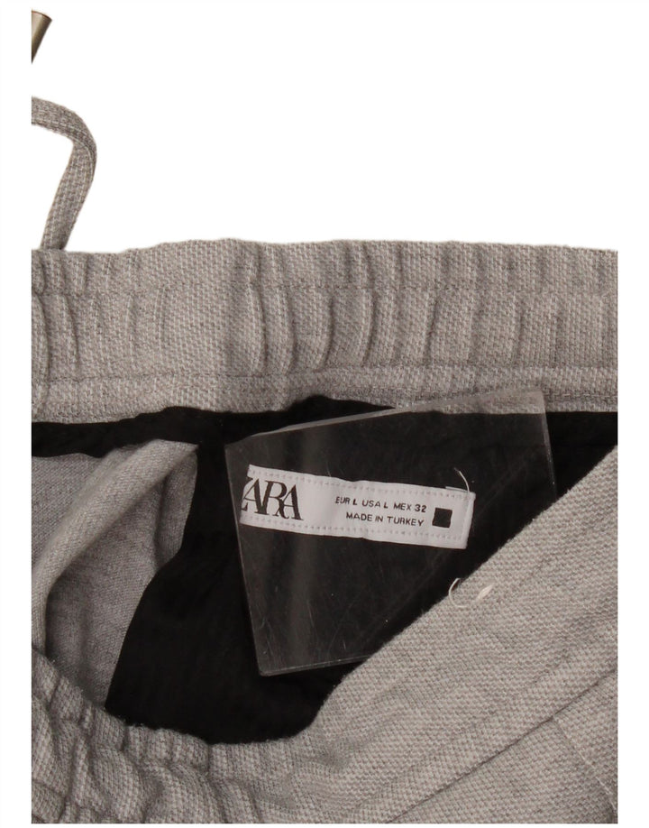Ανδρικό αθλητικό σορτς Zara μεγάλο γκρι