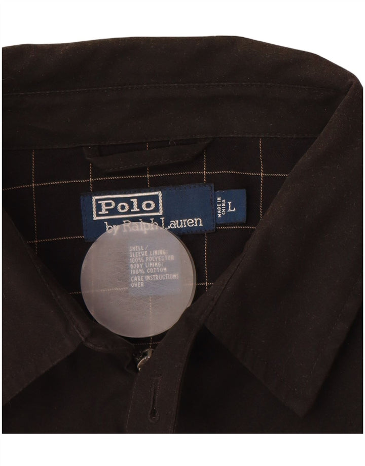 Ανδρικό μπουφάν POLO RALPH LAUREN UK 40 μεγάλο μαύρο βαμβακερό