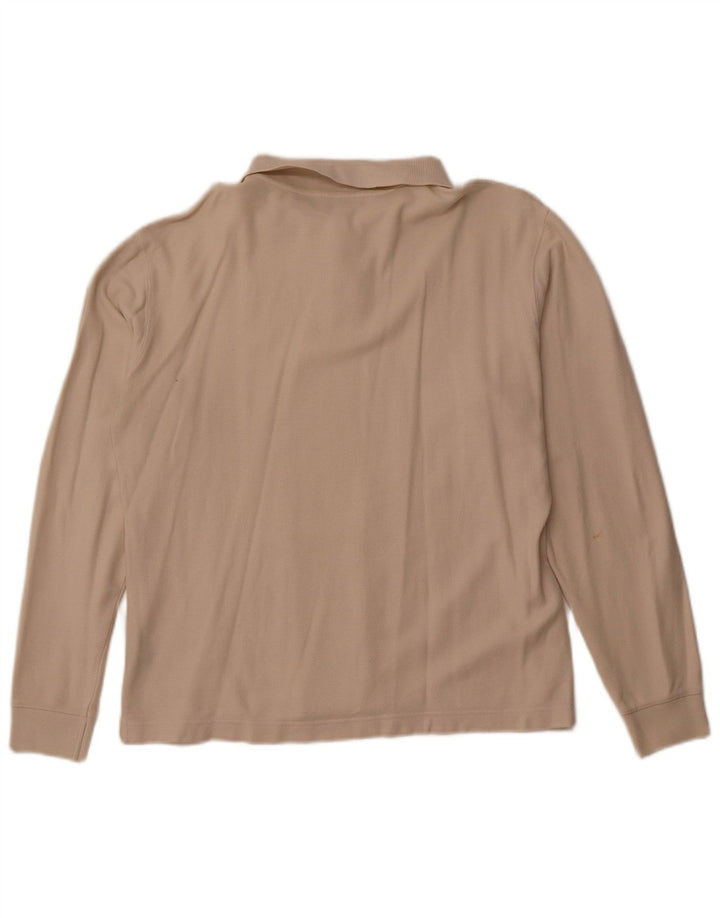 Ανδρικό μακρυμάνικο μπλουζάκι πόλο FILA μεσαίο μπεζ