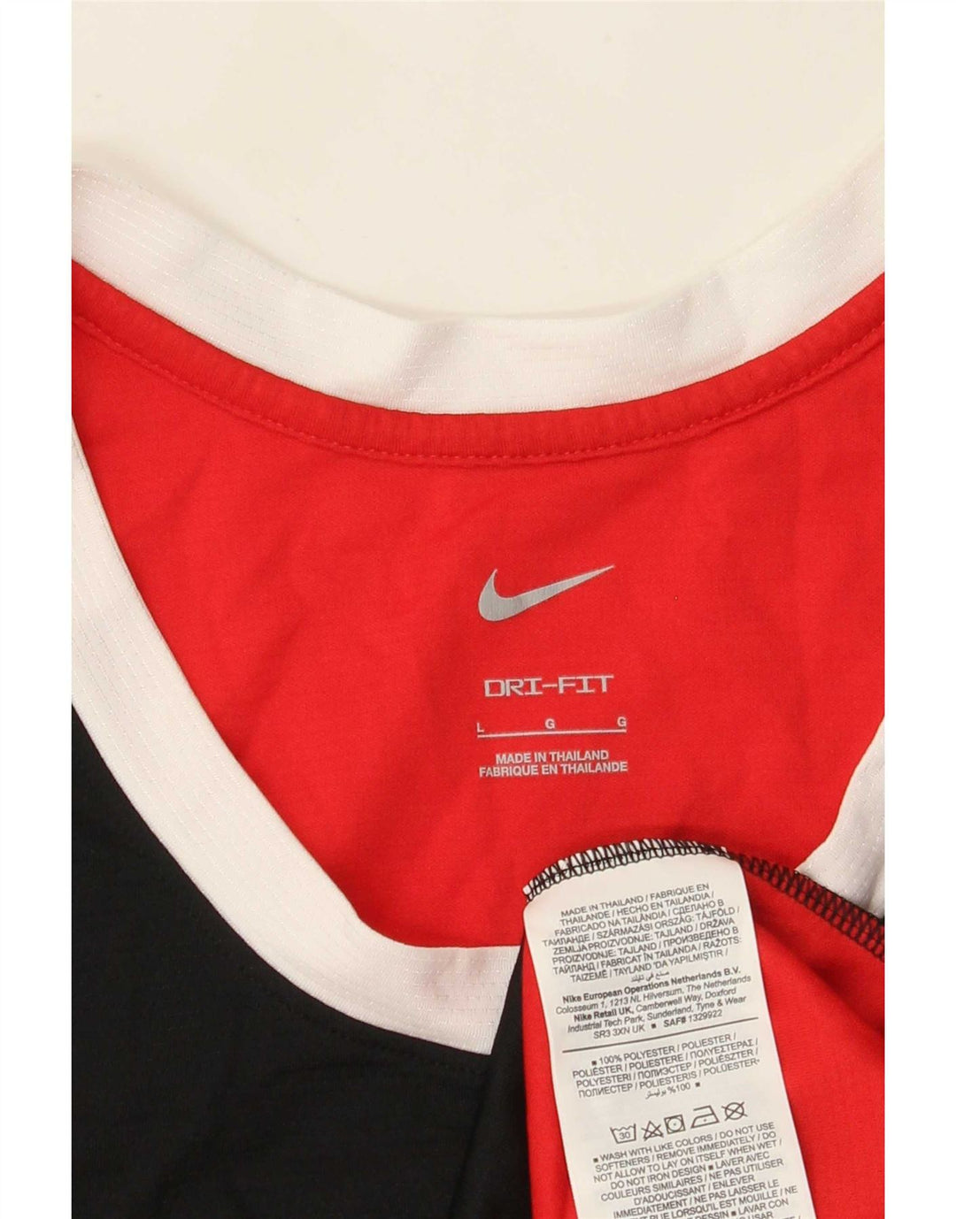 Ανδρικό γραφικό γιλέκο Nike με μεγάλο κόκκινο χρώμα από πολυεστέρα