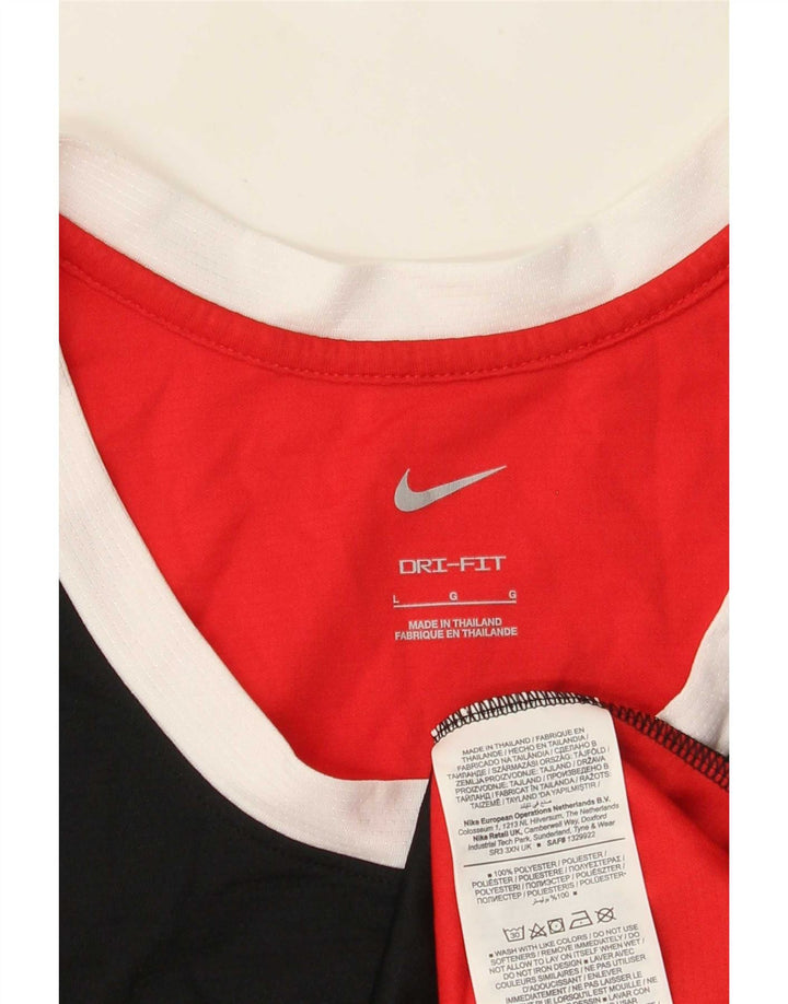 Ανδρικό γραφικό γιλέκο Nike με μεγάλο κόκκινο χρώμα από πολυεστέρα
