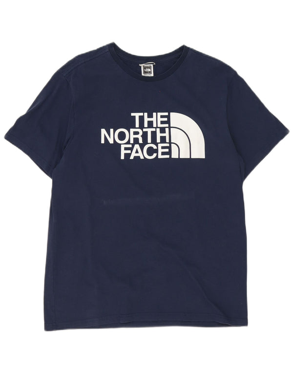 Ανδρικό γραφικό T-Shirt North Face Top Medium Navy Blue από βαμβάκι
