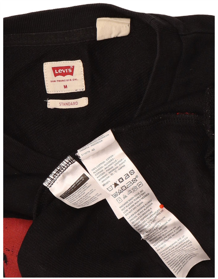 Ανδρικό φούτερ Levi's Standard Graphic Jumper Μεσαίο μαύρο βαμβακερό