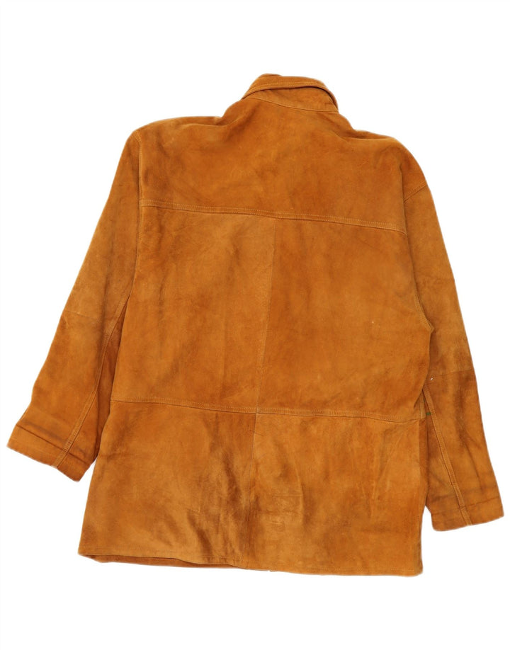 Vintage Γυναικείο Suede Jacket UK 16 Large Brown