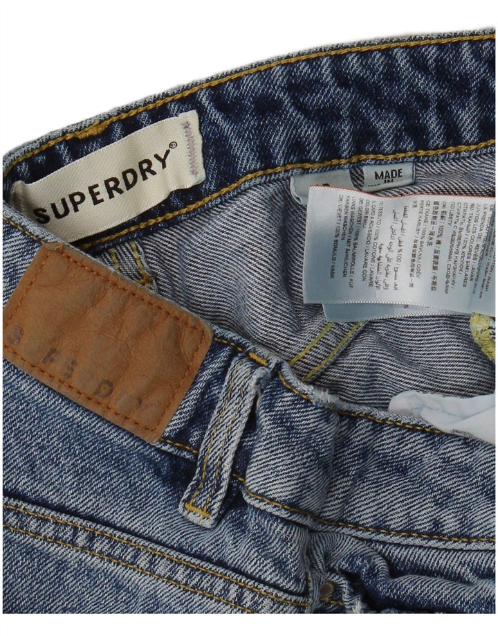 Γυναικείο τζιν σορτς SUPERDRY W26 Μικρό μπλε βαμβακερό
